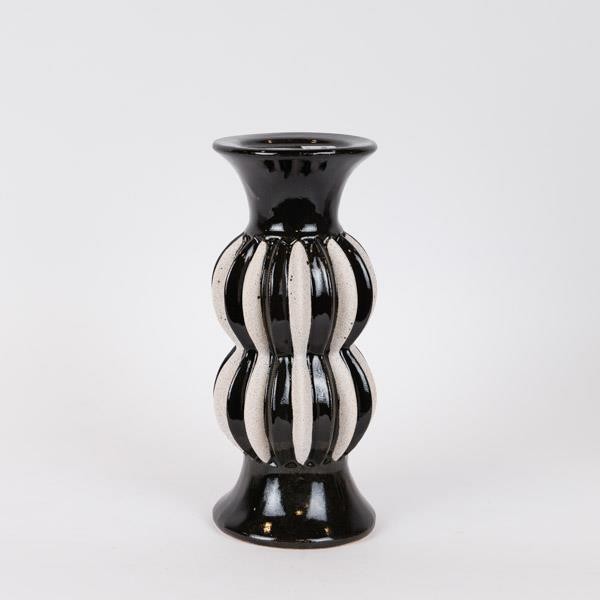 ΚΗΡΟΠΗΓΙΟ ΚΕΡΑΜΙΚΟ ΜΑΥΡΟ-ΛΕΥΚΟ 11.8×11.8x28cm