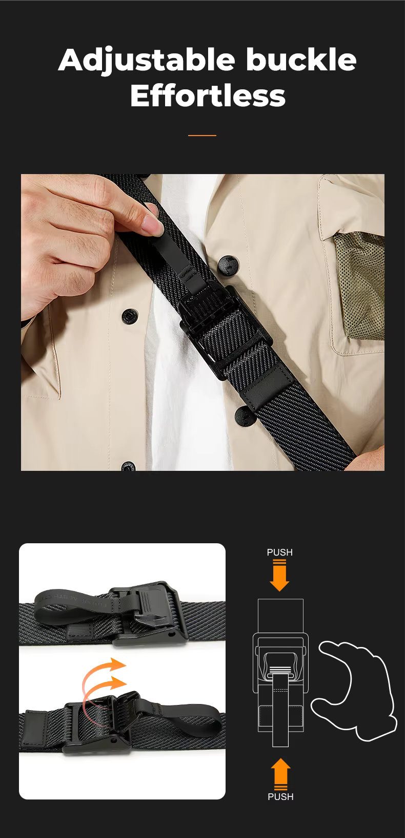 Τσαντάκι μέσης Bange 7851 μαύρο