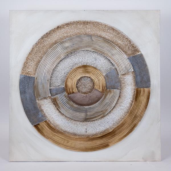 ΠΙΝΑΚΑΣ ΚΑΜΒΑΣ ΚΥΚΛΟΣ NATURAL – ΛΕΥΚΟΣ – ΜΠΛΕ 80x3x80cm