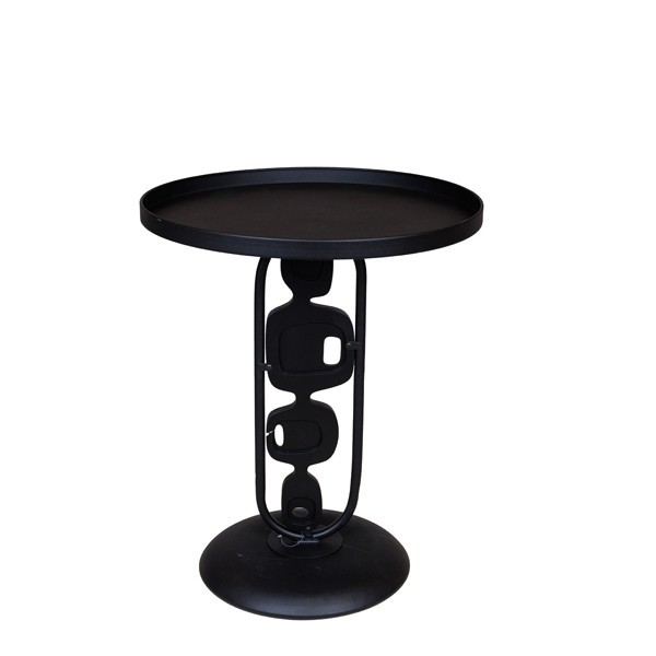 ΤΡΑΠΕΖΙ BOHΘΗΤΙΚΟ ΜΕΤΑΛΛΙΚΟ ΜΑΥΡΟ 50x50x60cm