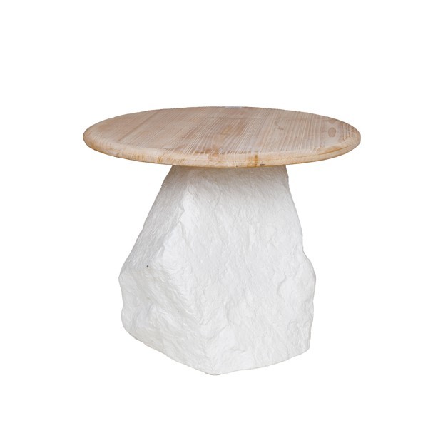 ΤΡΑΠΕΖΙ ΞΥΛΟ-ΠΟΛΥΡΕΖΙΝ ΛΕΥΚΟ-ΦΥΣΙΚΟ 60x60x44cm