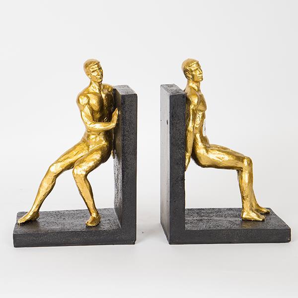 S/2 ΒΙΒΛΙΟΣΤΑΤΗΣ ΜΑΥΡΟΣ – ΧΡΥΣΟΣ  33.5×11.5x25cm