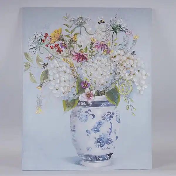 ΠΙΝΑΚΑΣ ΚΑΜΒΑΣ ΒΑΖΟ ΜΕ ΛΟΥΛΟΥΔΙΑ ΠΟΛΥΧΡΩΜΟΣ 80x3x100cm ΠΙΝΑΚΑΣ ΚΑΜΒΑΣ ΒΑΖΟ ΜΕ ΛΟΥΛΟΥΔΙΑ ΠΟΛΥΧΡΩΜΟΣ 80x3x100cm