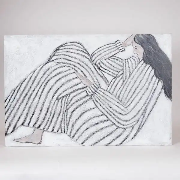 ΠΙΝΑΚΑΣ ΚΑΜΒΑΣ ΓΥΝΑΙΚΑ ΛΕΥΚΟΣ – ΜΑΥΡΟΣ 60×3.8x90cm ΠΙΝΑΚΑΣ ΚΑΜΒΑΣ ΓΥΝΑΙΚΑ ΛΕΥΚΟΣ – ΜΑΥΡΟΣ 60×3.8x90cm