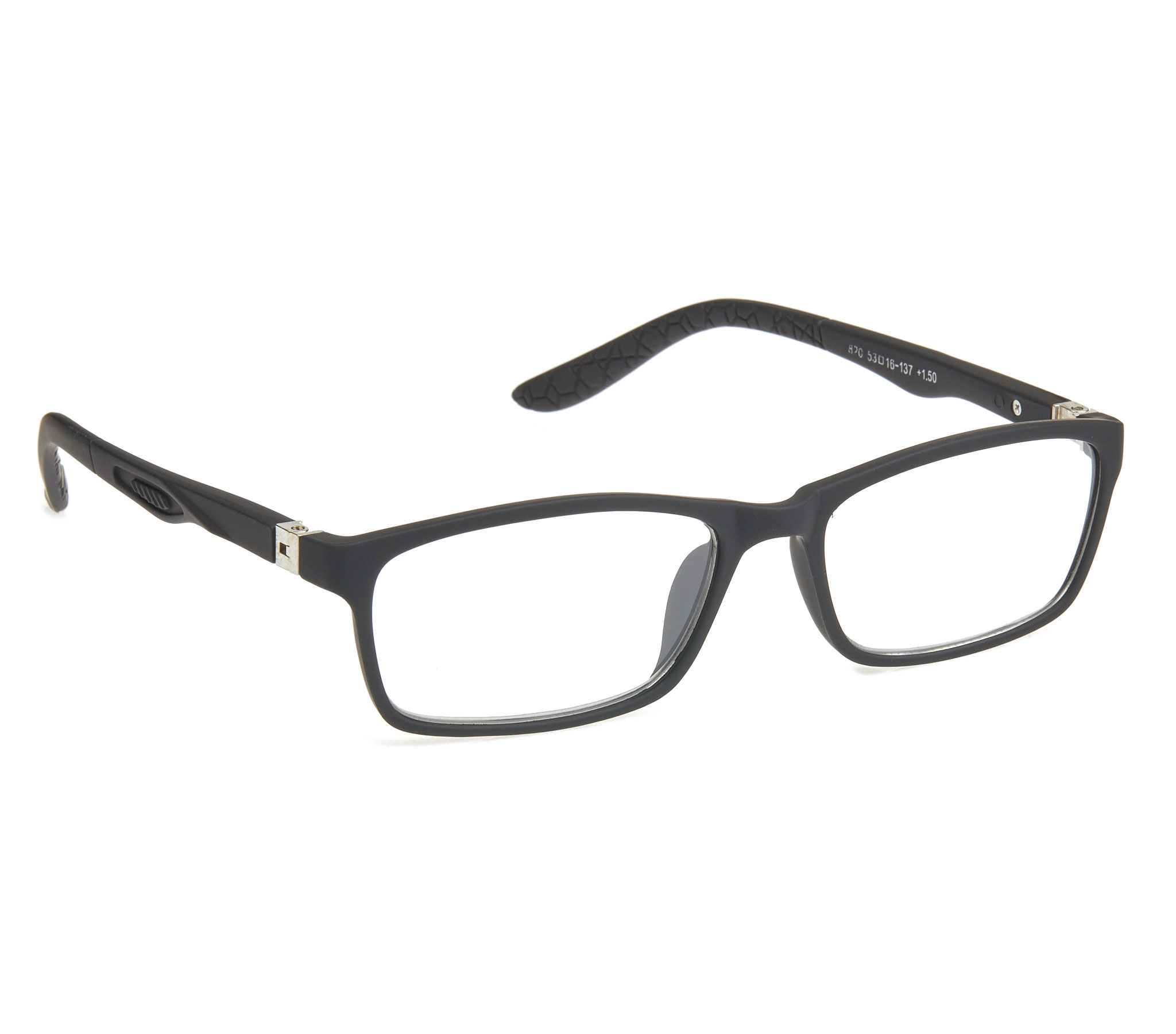 Γυαλιά πρεσβυωπίας Άθραυστα Με ευέλικτες ελαστικές αρθρώσεις που ανοίγουν τους βραχίονες μέχρι 180 μοίρες 820 μαύρο