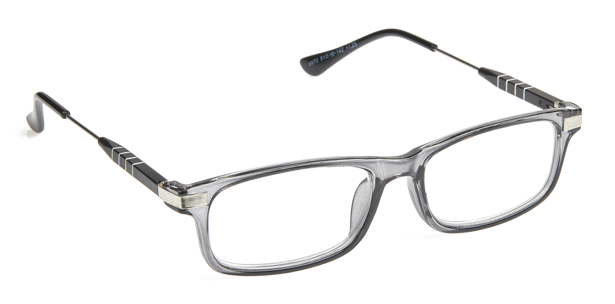 Γυαλιά πρεσβυωπίας Άθραυστα Με ευέλικτες ελαστικές αρθρώσεις που ανοίγουν τους βραχίονες μέχρι 180 μοίρες 8970 γκρι