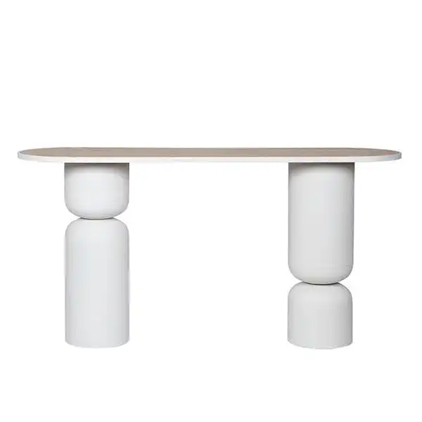 ΚΟΝΣΟΛΑ ΜΕΤΑΛΛΙΚΗ ΛΕΥΚΗ 150x45x77cm