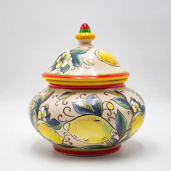 ΔΙΑΚΟΣΜΗΤΙΚΟ ΜΠΩΛ ΚΕΡΑΜΙΚΟ ΜΠΕΖ-ΜΕ ΛΕΜΟΝΙΑ 20.5×20.5x22cm ΔΙΑΚΟΣΜΗΤΙΚΟ ΜΠΩΛ ΚΕΡΑΜΙΚΟ ΜΠΕΖ-ΜΕ ΛΕΜΟΝΙΑ 20.5×20.5x22cm