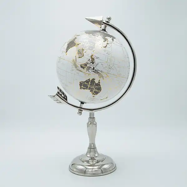 ΥΔΡΟΓΕΙΟΣ ΜΕΤΑΛΛΙΚΗ ΛΕΥΚΗ – ΑΣΗΜΙ 20.30×43.20cm