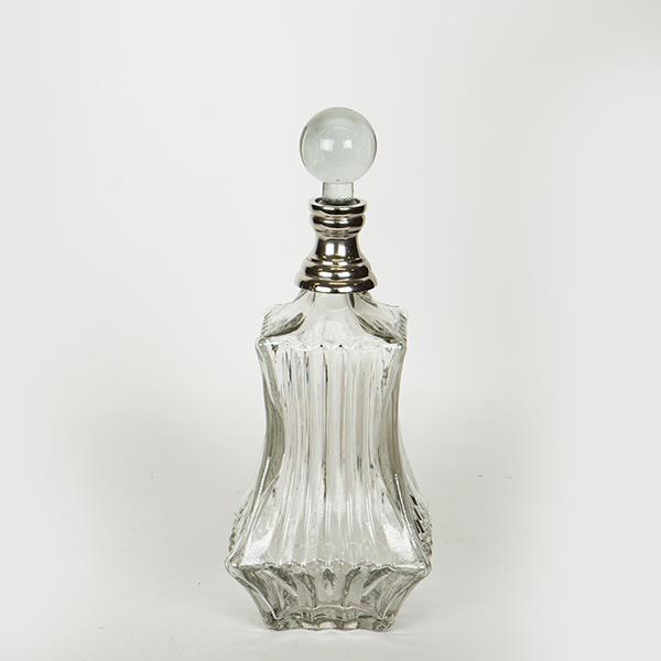 ΚΑΡΑΦΑ ΓΥΑΛΙΝΗ – ΜΕΤΑΛΛΙΚΗ ΑΣΗΜΙ 11x33cm