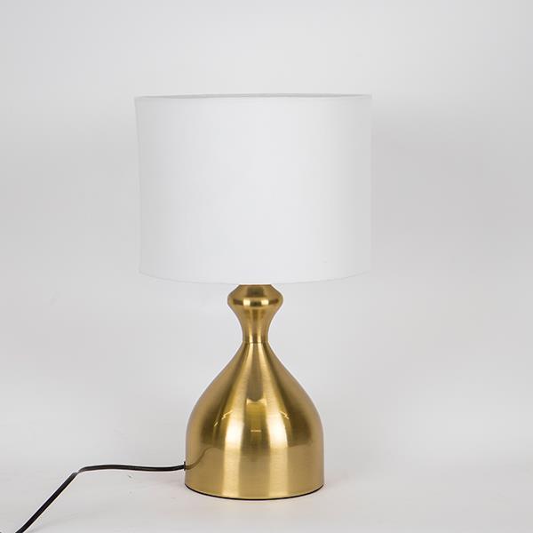 ΕΠΙΤΡΑΠΕΖΙΟ ΦΩΤΙΣΤΙΚΟ ΜΕ ΛΕΥΚΟ ΚΑΠΕΛΟ ΜΕΤΑΛΛΙΚΟ ΧΡΥΣΟ 28x47cm