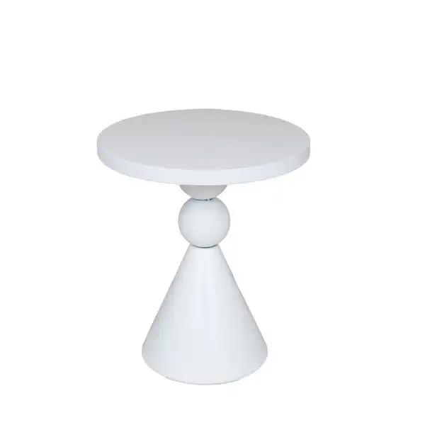 ΤΡΑΠΕΖΙ BOHΘΗΤΙΚΟ ΜΕΤΑΛΛΙΚΟ ΛΕΥΚΟ 35x35x40cm