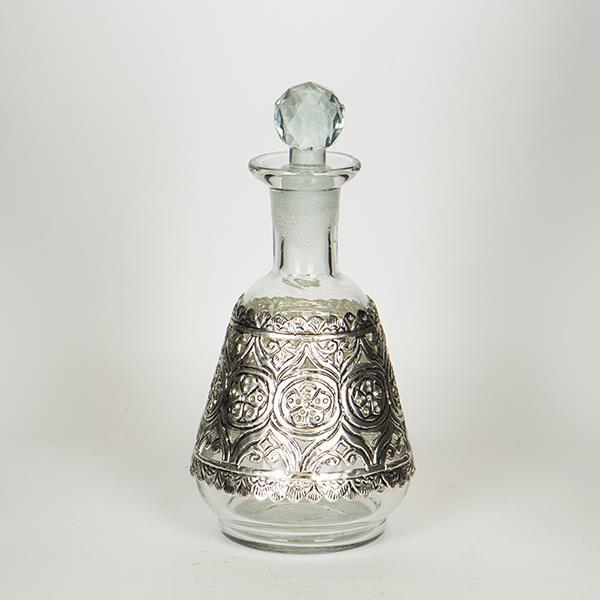 ΚΑΡΑΦΑ ΓΥΑΛΙΝΗ – ΜΕΤΑΛΛΙΚΗ ΑΣΗΜΙ 13x24cm