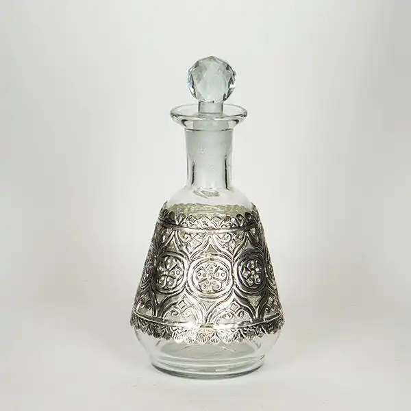 ΚΑΡΑΦΑ ΓΥΑΛΙΝΗ – ΜΕΤΑΛΛΙΚΗ ΑΣΗΜΙ 13x24cm