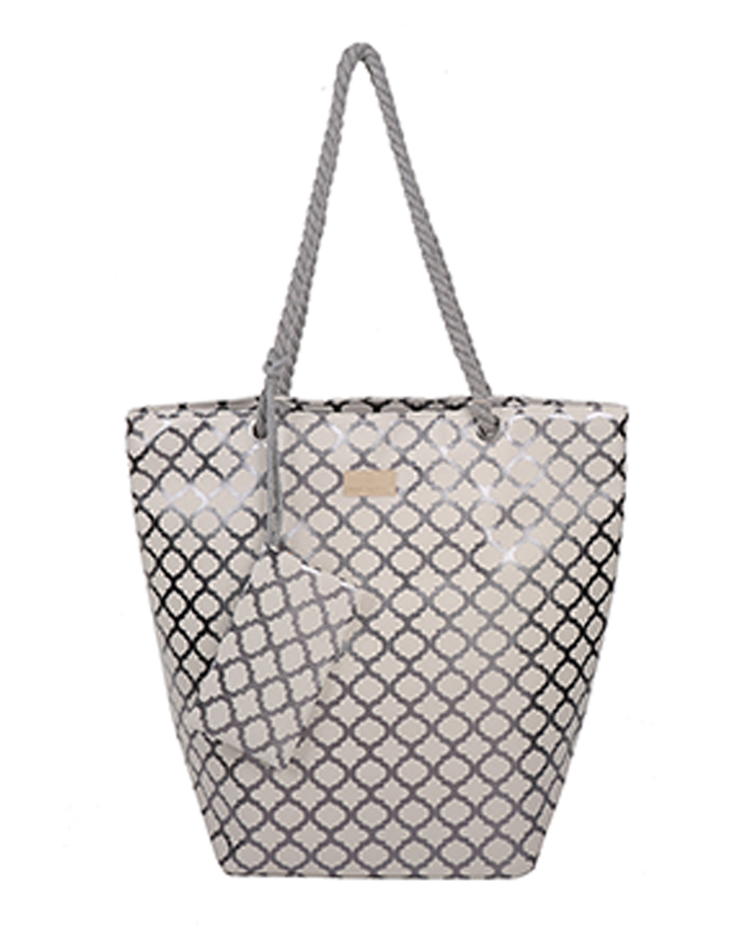 Τσάντα θαλάσσης 9628 – Ασημί