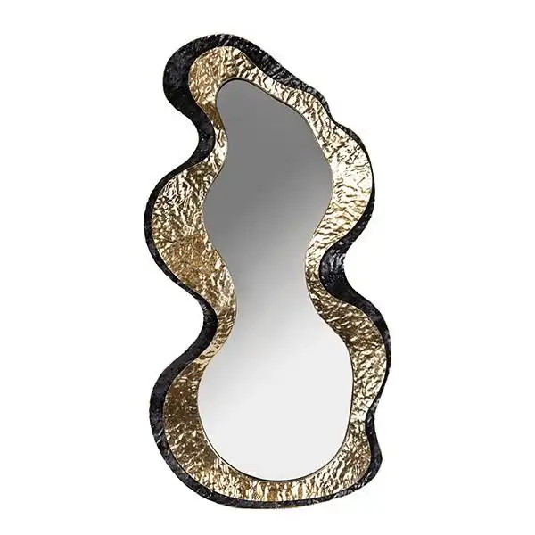 ΚΑΘΡΕΦΤΗΣ ΑΚΑΝΟΝΙΣΤΟΣ ΜΕΤΑΛΛΙΚΟΣ ΧΡΥΣΟ – ΜΑΥΡΟ 45x2x87.5cm