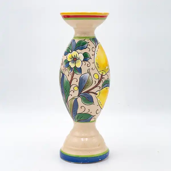 ΚΗΡΟΠΗΓΙΟ ΚΕΡΑΜΙΚΟ ΜΠΕΖ-ΜΕ ΛΕΜΟΝΙΑ 10.2×10.2x30cm ΚΗΡΟΠΗΓΙΟ ΚΕΡΑΜΙΚΟ ΜΠΕΖ-ΜΕ ΛΕΜΟΝΙΑ 10.2×10.2x30cm