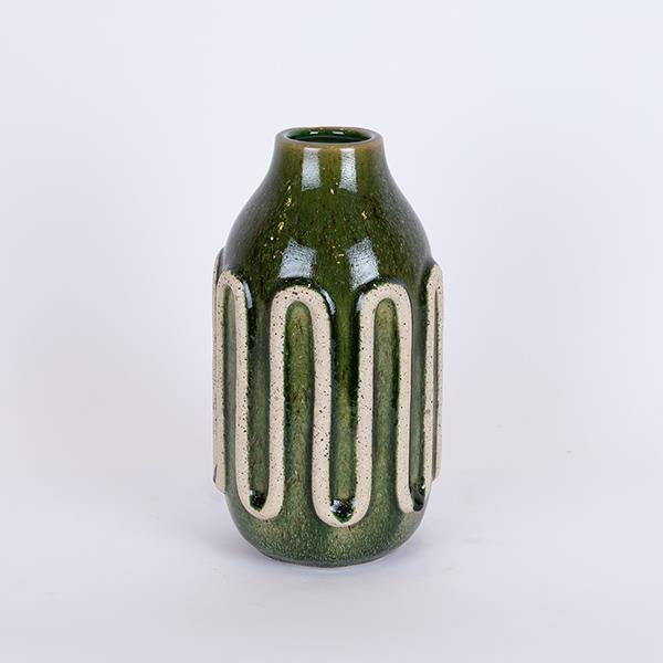 ΒΑΖΟ ΚΕΡΑΜΙΚΟ ΠΡΑΣΙΝΟ – ΜΠΕΖ 13x13x24cm