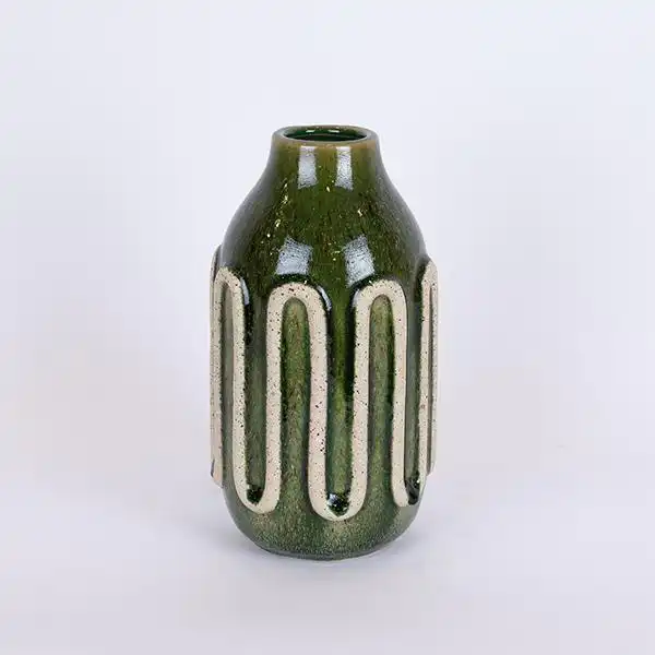 ΒΑΖΟ ΚΕΡΑΜΙΚΟ ΠΡΑΣΙΝΟ – ΜΠΕΖ 13x13x24cm
