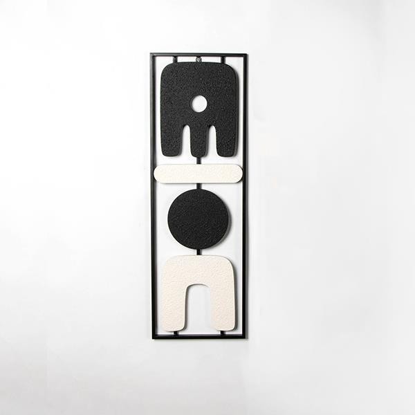 ΔΙΑΚΟΣΜΗΤΙΚΟ ΤΟΙΧΟΥ ΜΕΤΑΛΛΙΚΟ – ΞΥΛΙΝΟ ΛΕΥΚΟ – ΜΑΥΡΟ 28×2.5x85cm