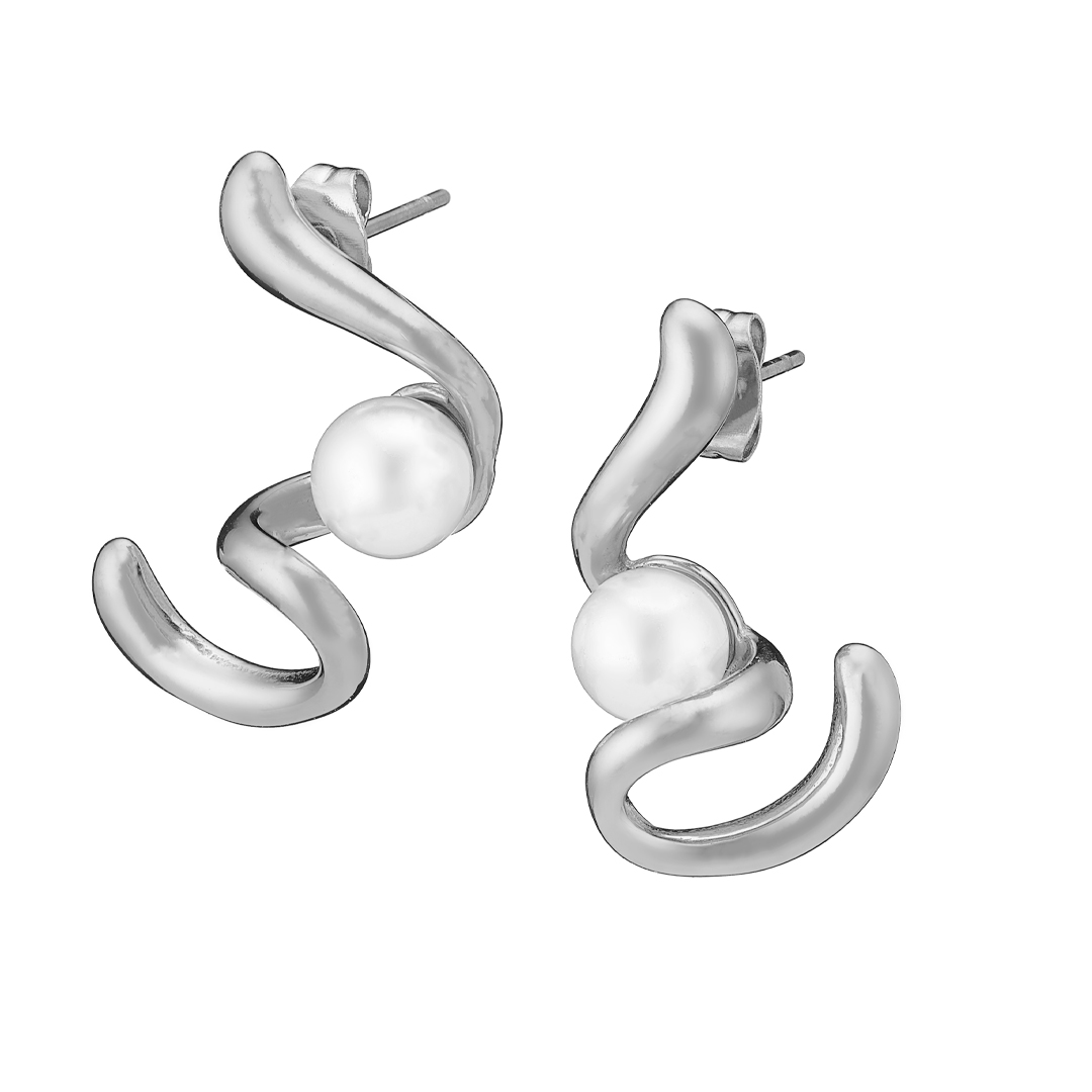 Sequoia γυναικεία ατσάλινα σκουλαρίκια με μαργαριτάρι NE-02365 Sequoia γυναικεία ατσάλινα σκουλαρίκια με μαργαριτάρι NE-02365