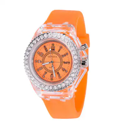 Sequoia Αναλογικό ρολόι με LED φωτισμό και Strass AG-119 πορτοκαλί Sequoia Αναλογικό ρολόι με LED φωτισμό και Strass AG-119 πορτοκαλί