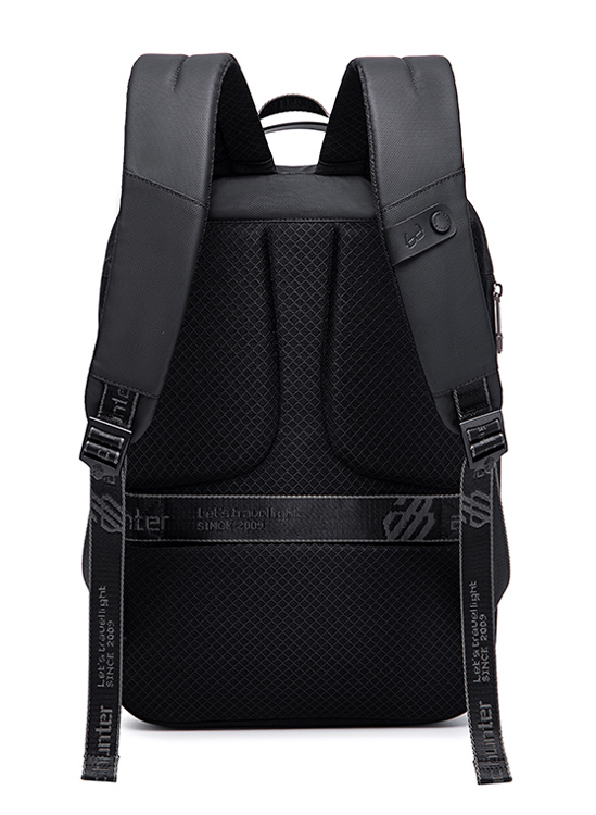 ARCTIC HUNTER τσάντα πλάτης B00487 θήκη laptop 15.6", λουκέτο TSA, μαύρη