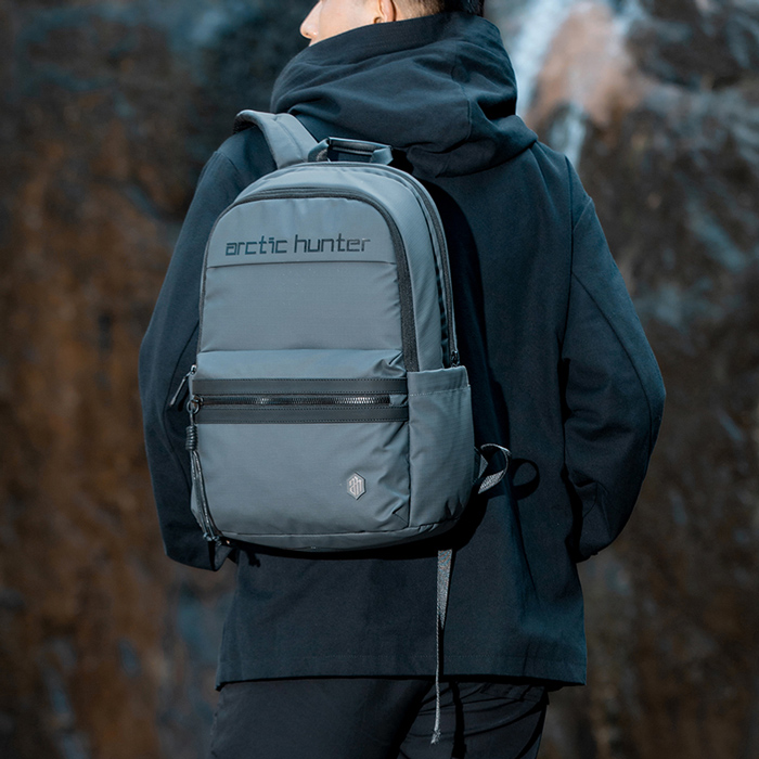 ARCTIC HUNTER τσάντα πλάτης B00536 με θήκη laptop 15.6", 21L, γκρι