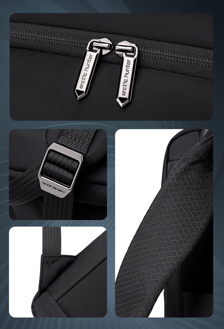 ARCTIC HUNTER τσάντα πλάτης B00808 με θήκη laptop 15.6", 19.5L, μαύρη