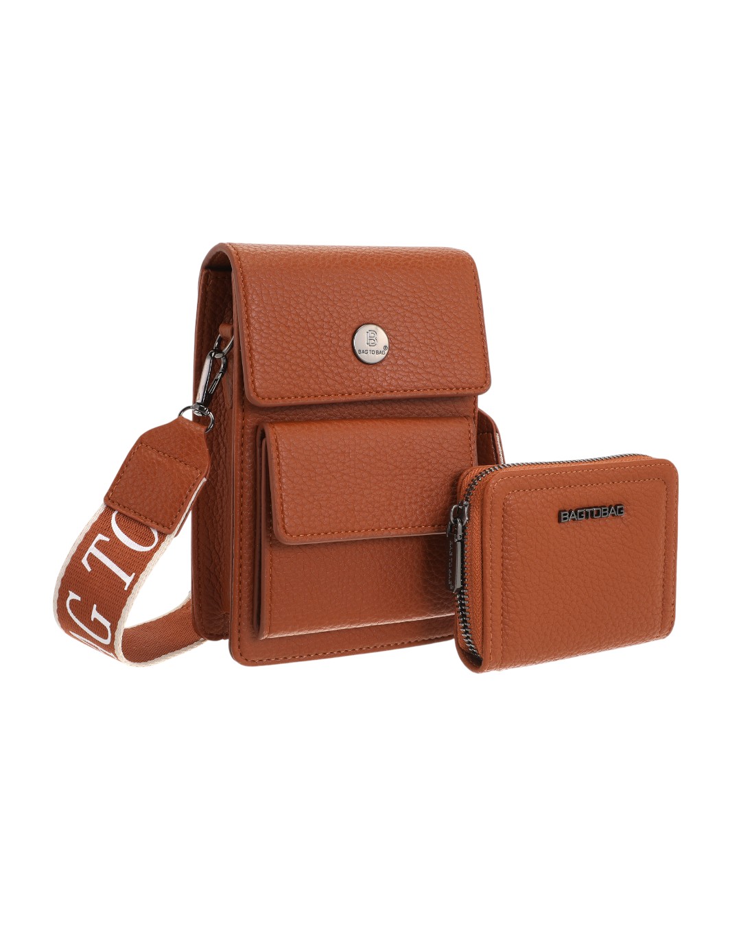 Πορτοφόλι-τσαντακι χιαστι BY-88815 – Κάμελ