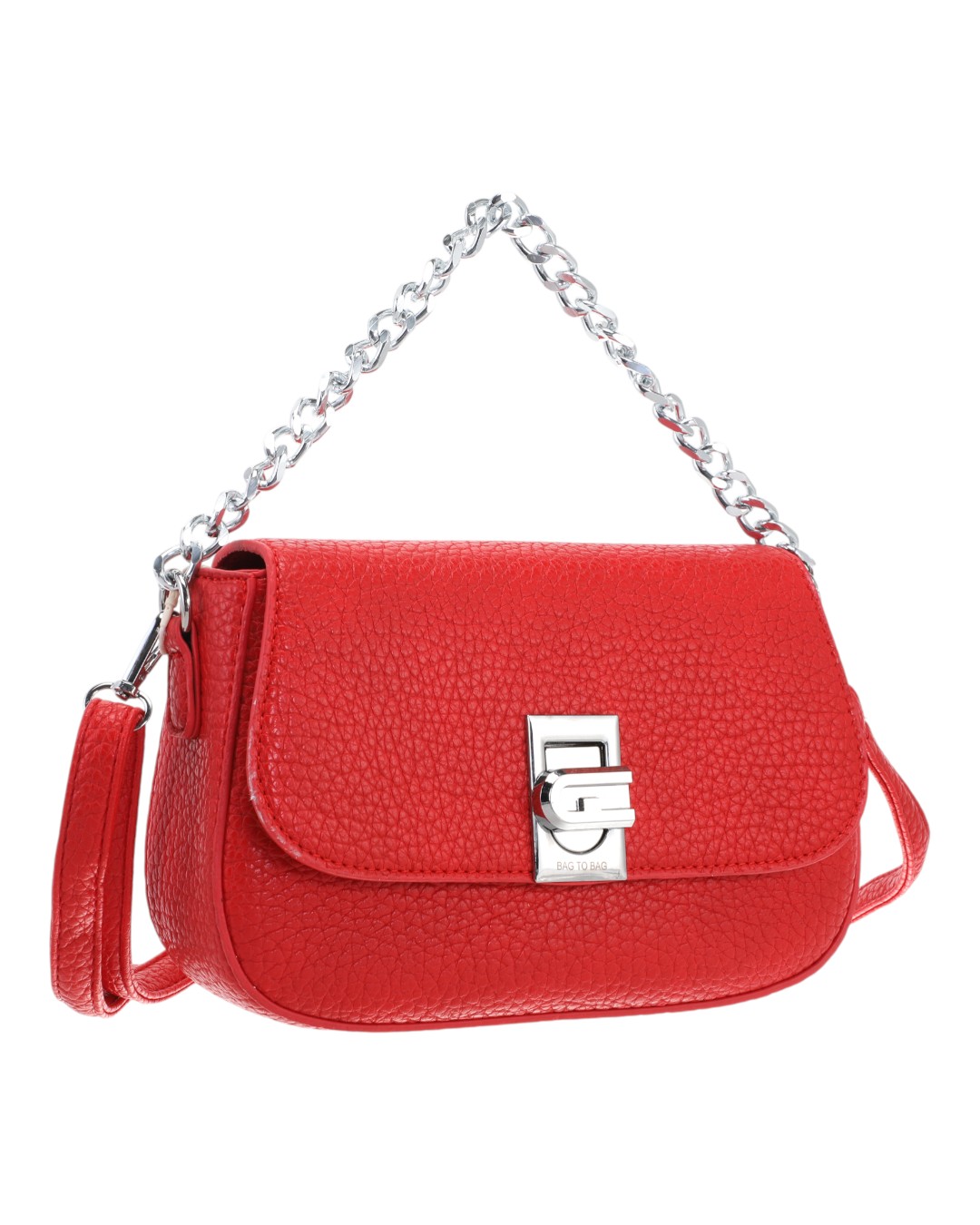 Τσάντα ώμου  SQ-10512 - Κόκκινο