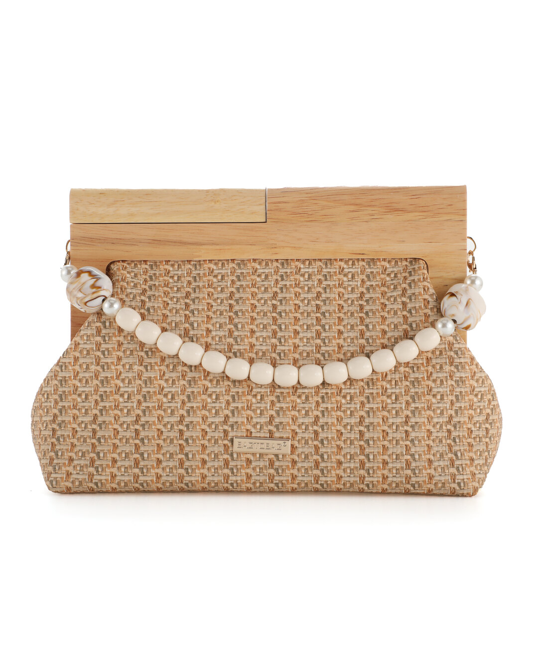 Ψάθινη τσάντα χειρός MD2401 – Χακί