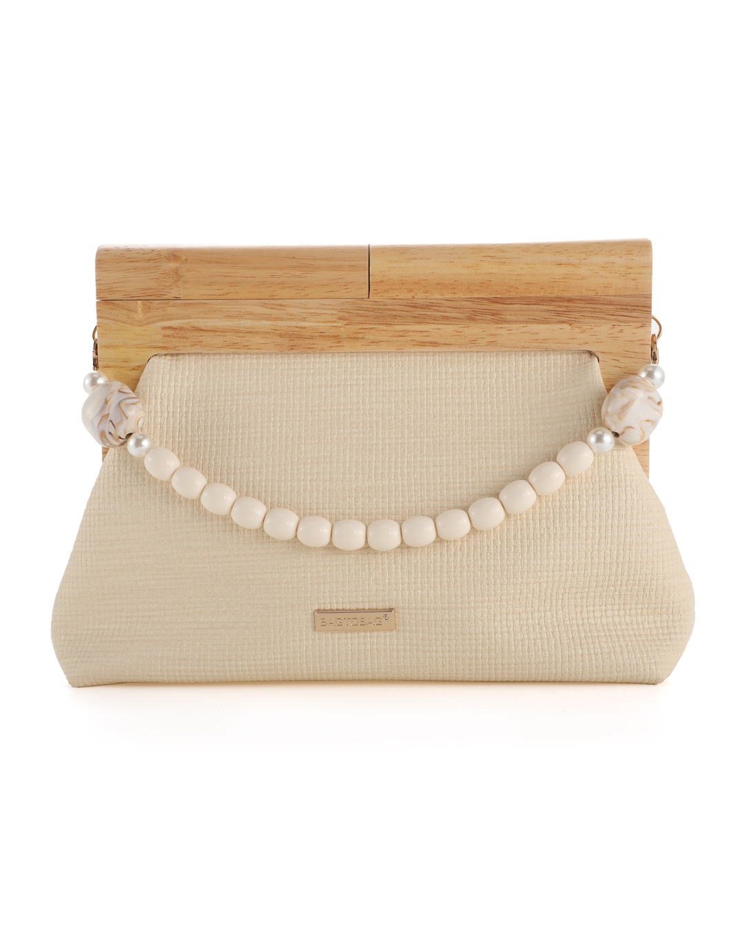 Ψάθινη τσάντα χειρός MD2401 – Μπέζ