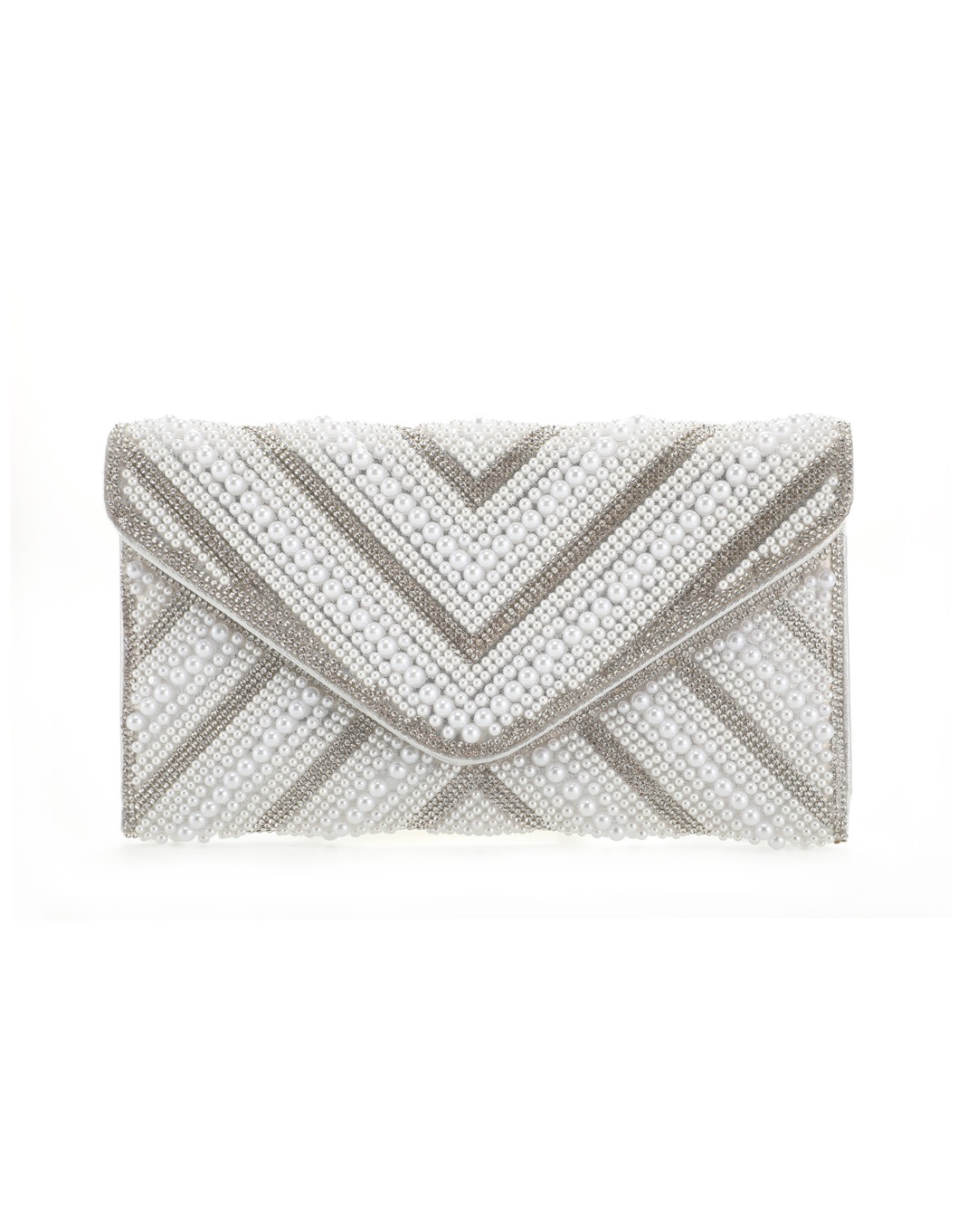 Τσάντα φάκελος clutch MD2433 – Ασπρο
