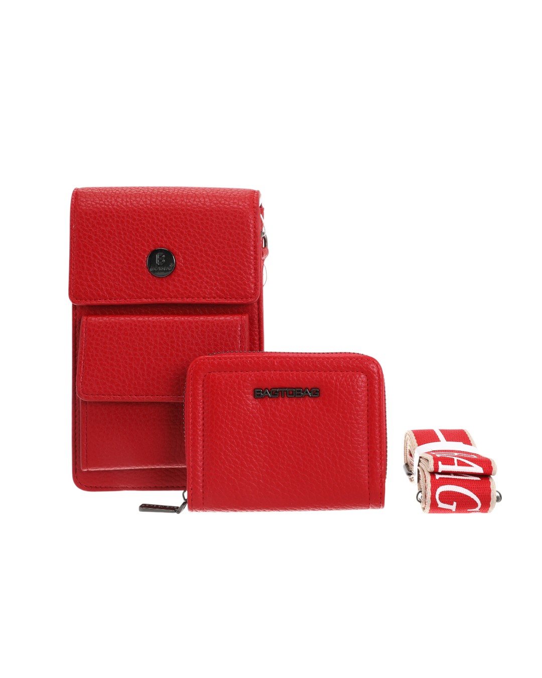 Πορτοφόλι-τσαντακι χιαστι BY-88815 – Κόκκινο
