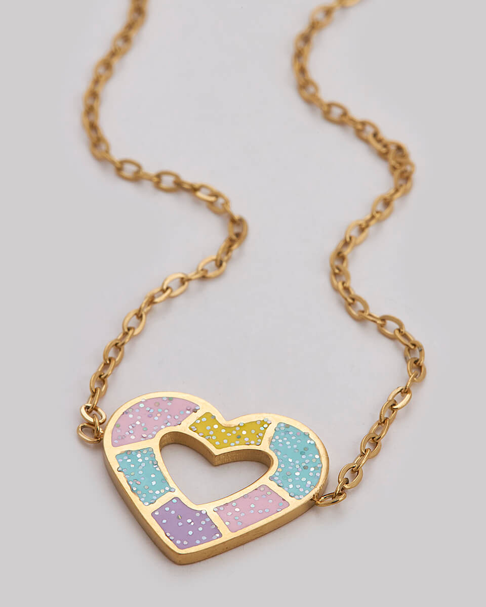 SEQUOIA ΑΤΣΑΛΙΝΟ ΠΑΙΔΙΚΟ ΒΡΑΧΙΟΛΙ ΜΕ ΠΟΛΥΧΡΩΜΗ ΚΑΡΔΙΑ SEQUOIA ΑΤΣΑΛΙΝΟ ΠΑΙΔΙΚΟ ΒΡΑΧΙΟΛΙ ΜΕ ΠΟΛΥΧΡΩΜΗ ΚΑΡΔΙΑ