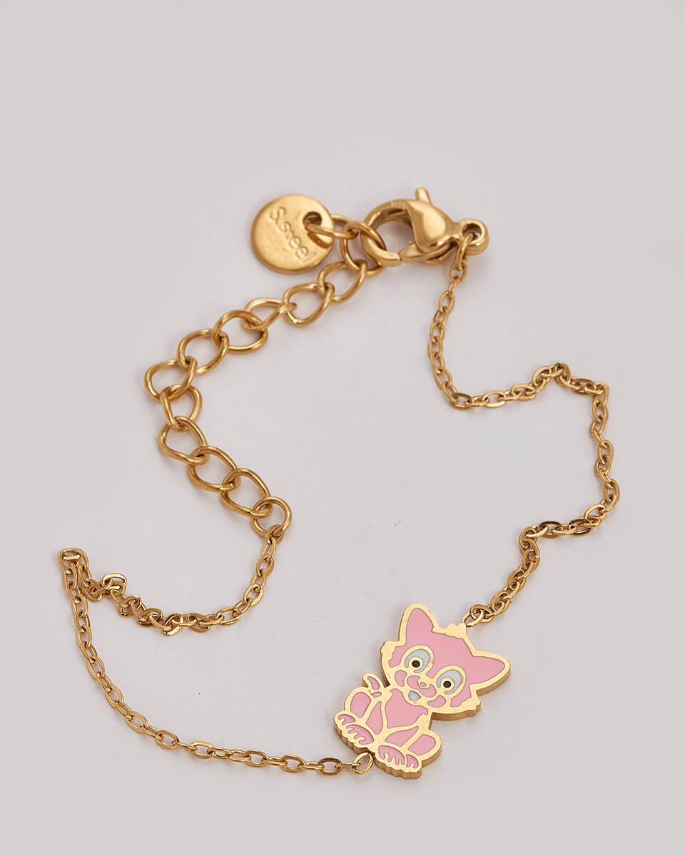 SEQUOIA ΑΤΣΑΛΙΝΟ ΠΑΙΔΙΚΟ ΒΡΑΧΙΟΛΙ ΜΕ ΡΟΖ ΑΛΕΠΟΥ