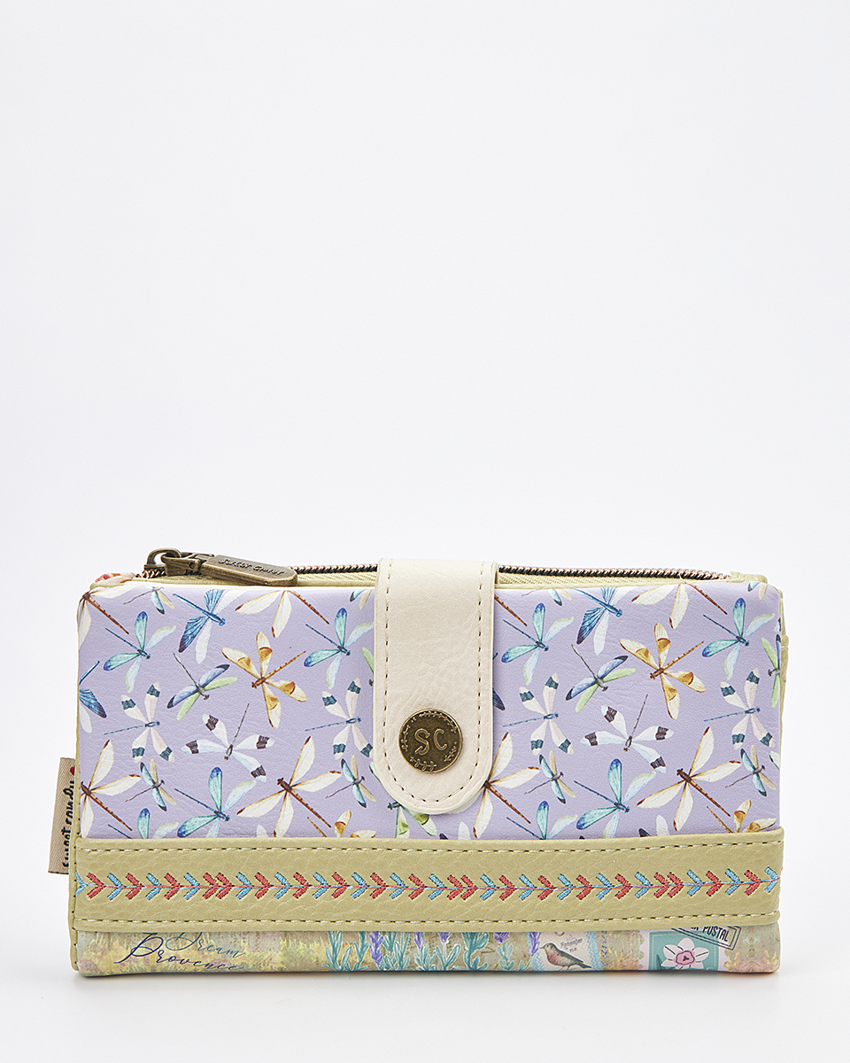 Sweet Candy Lavender Walk – Γυναικείο Παστέλ Πορτοφόλι με Φυσικό Μοτίβο Προβηγκίας Sweet Candy Lavender Walk – Γυναικείο Παστέλ Πορτοφόλι με Φυσικό Μοτίβο Προβηγκίας