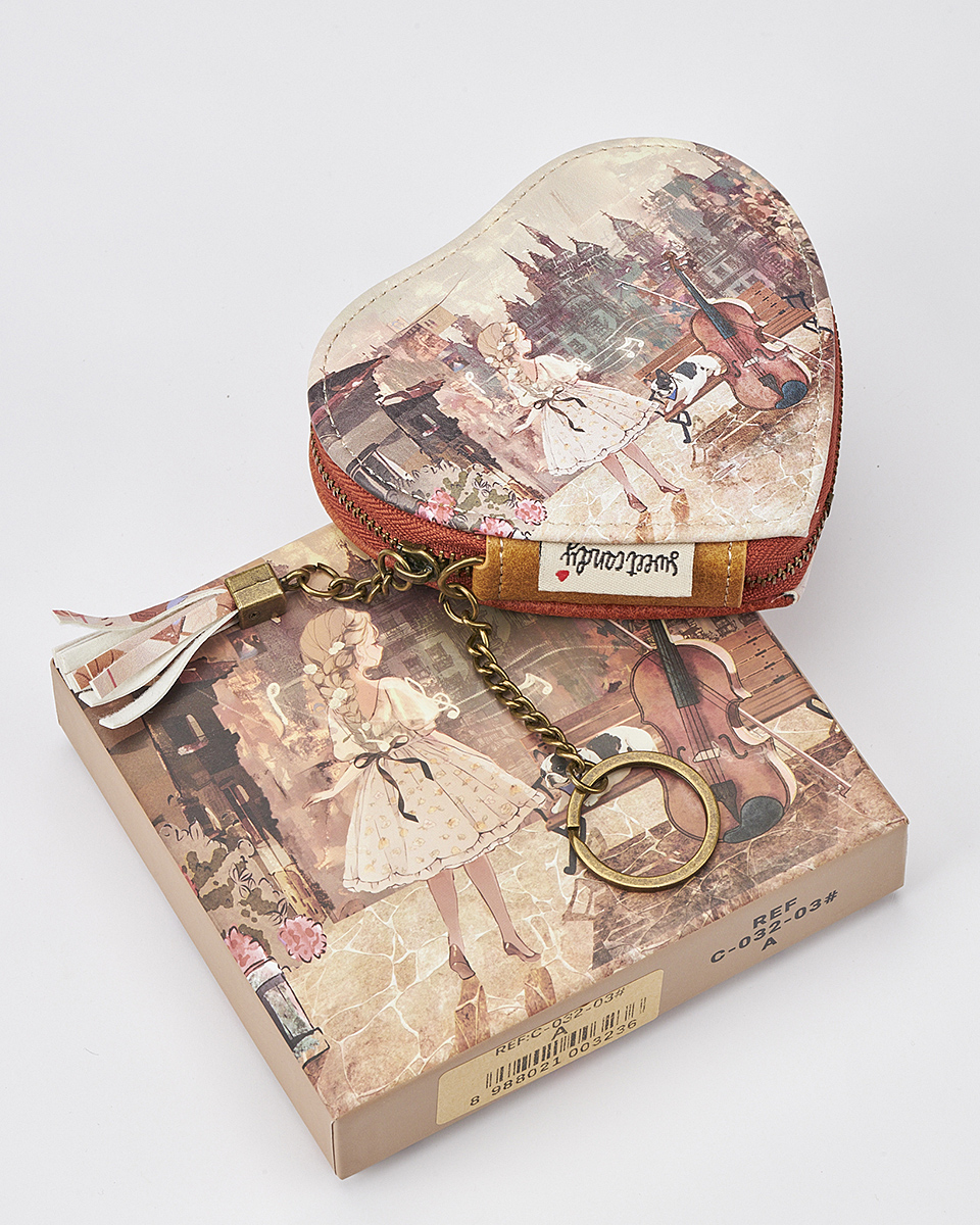 Γυναικείο Πορτοφολάκι Sweet Candy σε Σχήμα Καρδιάς