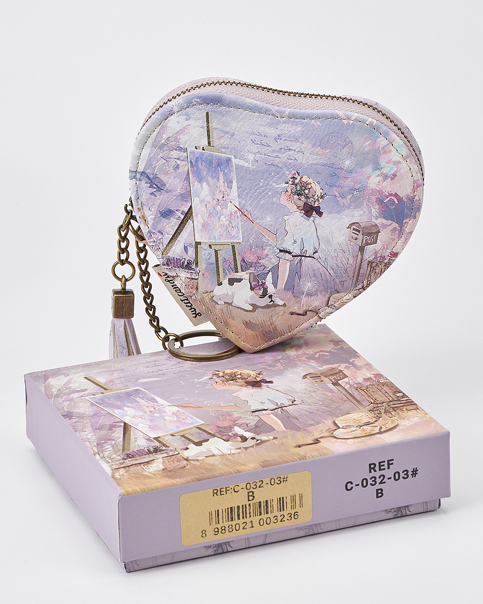 Γυναικείο Πορτοφολάκι Sweet Candy σε Σχήμα Καρδιάς