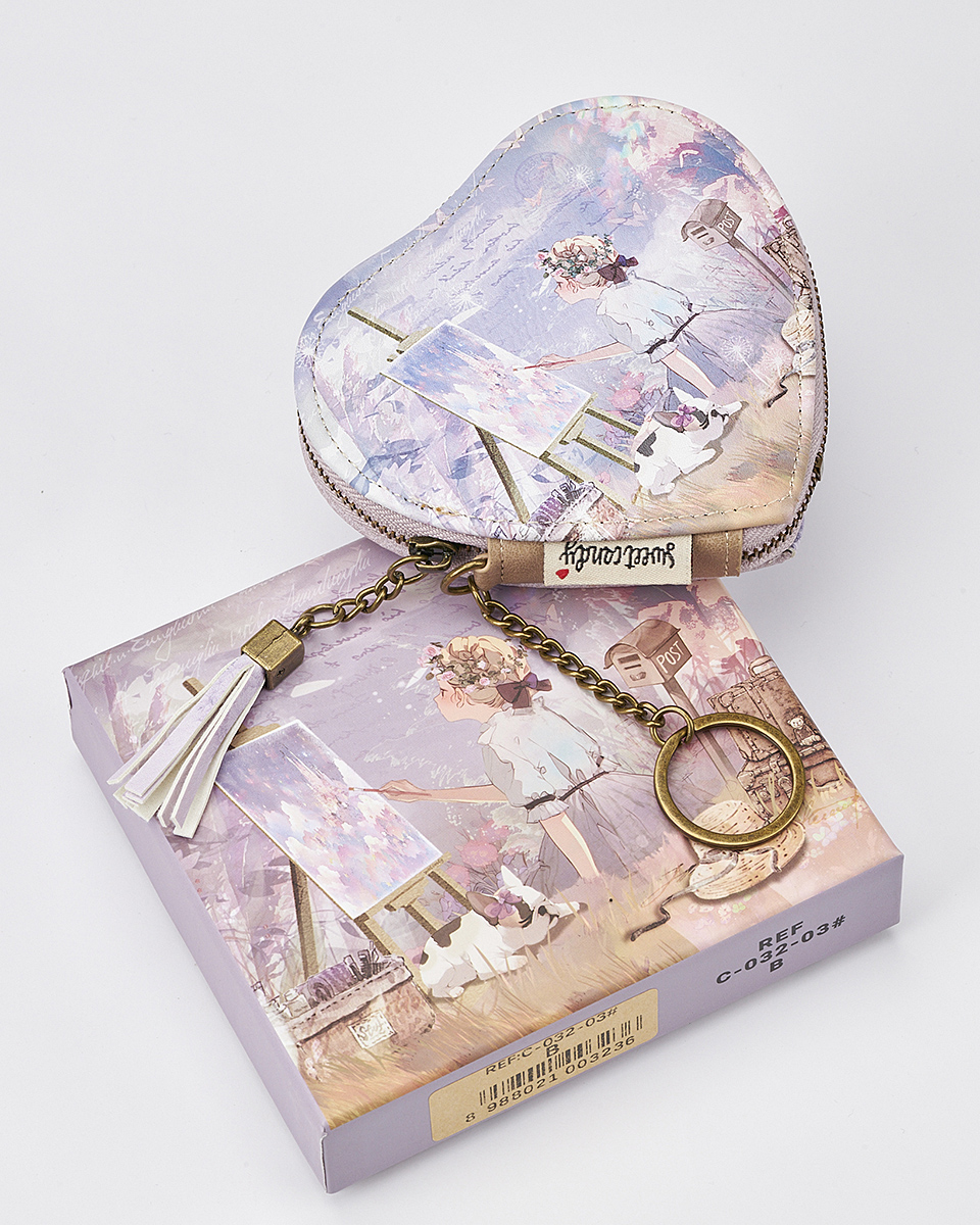 Γυναικείο Πορτοφολάκι Sweet Candy σε Σχήμα Καρδιάς