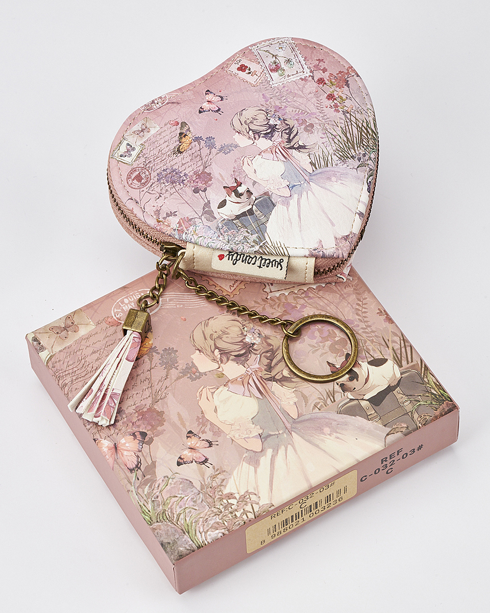 Γυναικείο Πορτοφολάκι Sweet Candy σε Σχήμα Καρδιάς