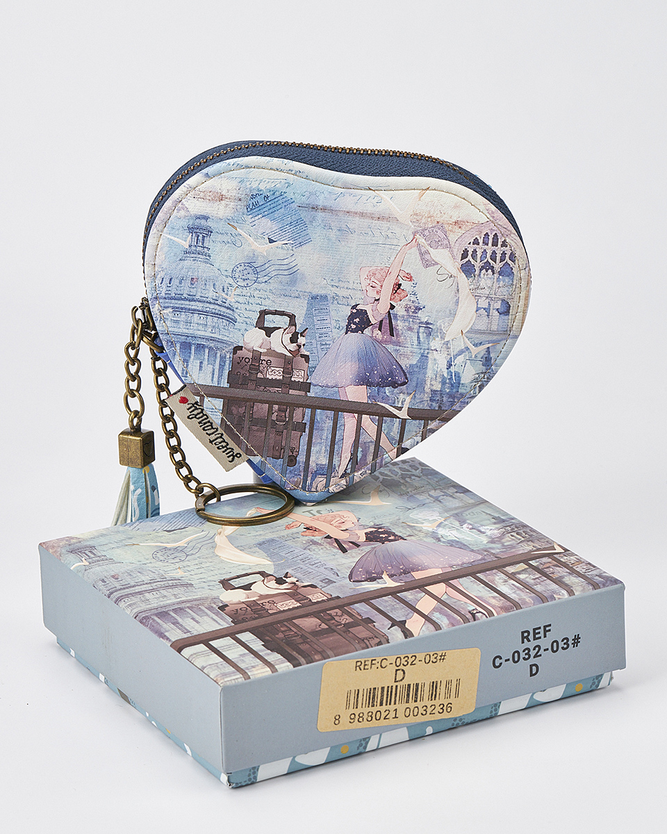 Γυναικείο Πορτοφολάκι Sweet Candy σε Σχήμα Καρδιάς