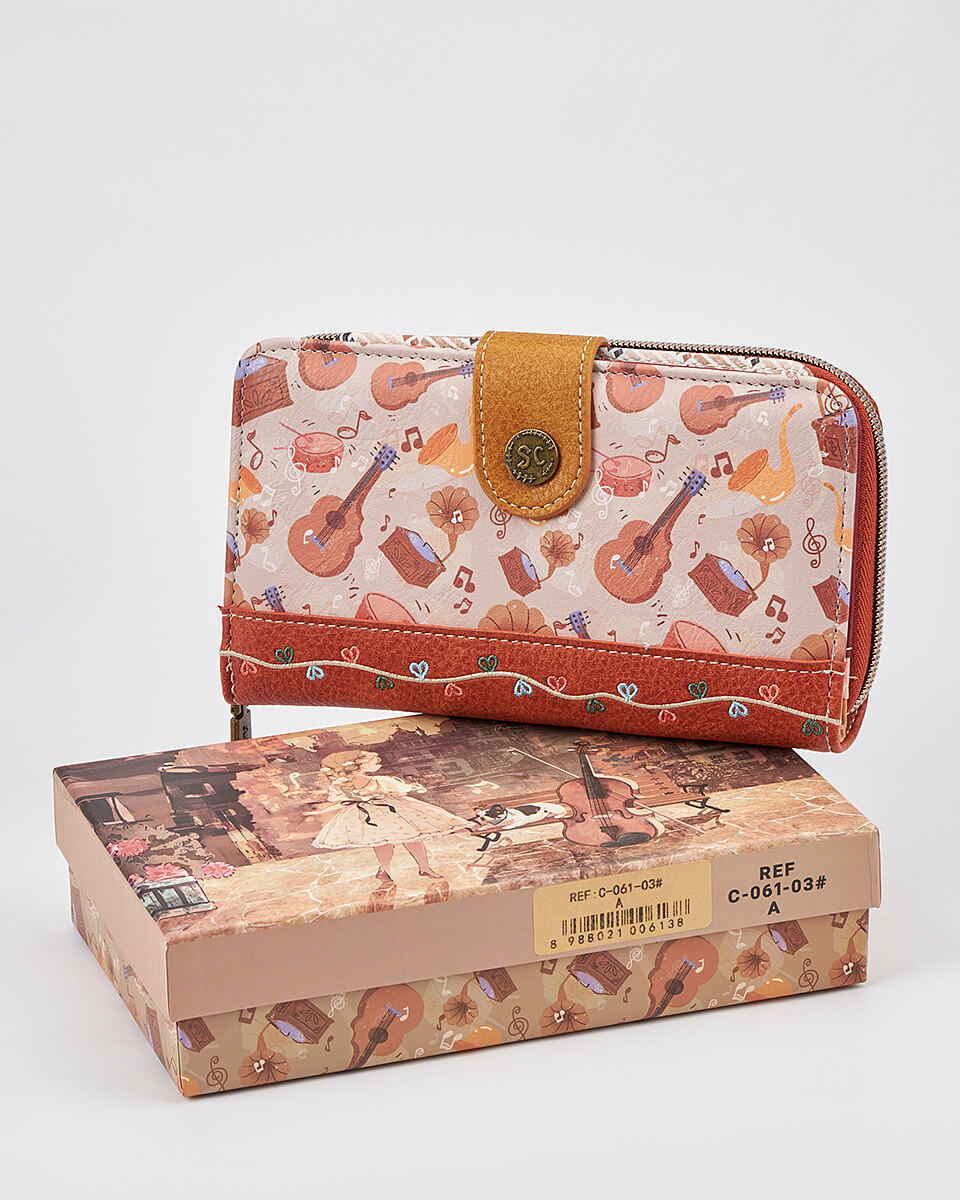 Γυναικείο Πορτοφόλι Sweet Candy με Ρομαντικό Μοτίβο