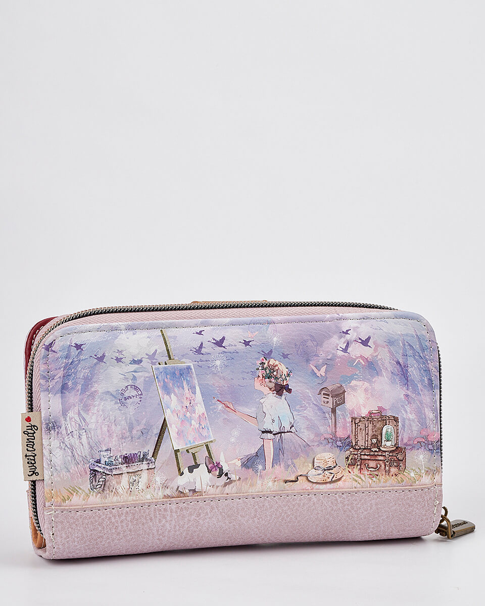 Γυναικείο Πορτοφόλι Sweet Candy με Ρομαντικό Μοτίβο