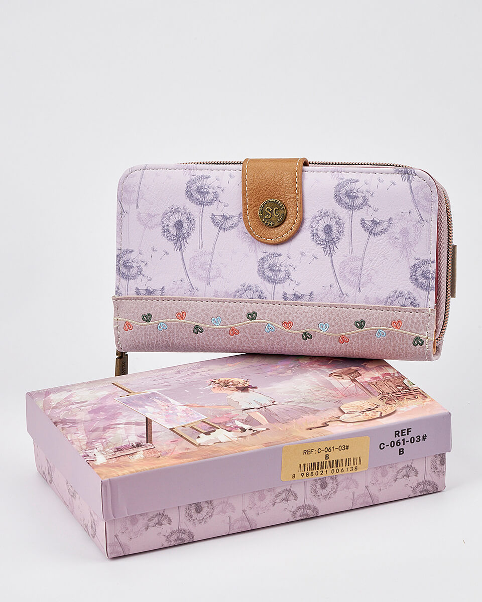 Γυναικείο Πορτοφόλι Sweet Candy με Ρομαντικό Μοτίβο