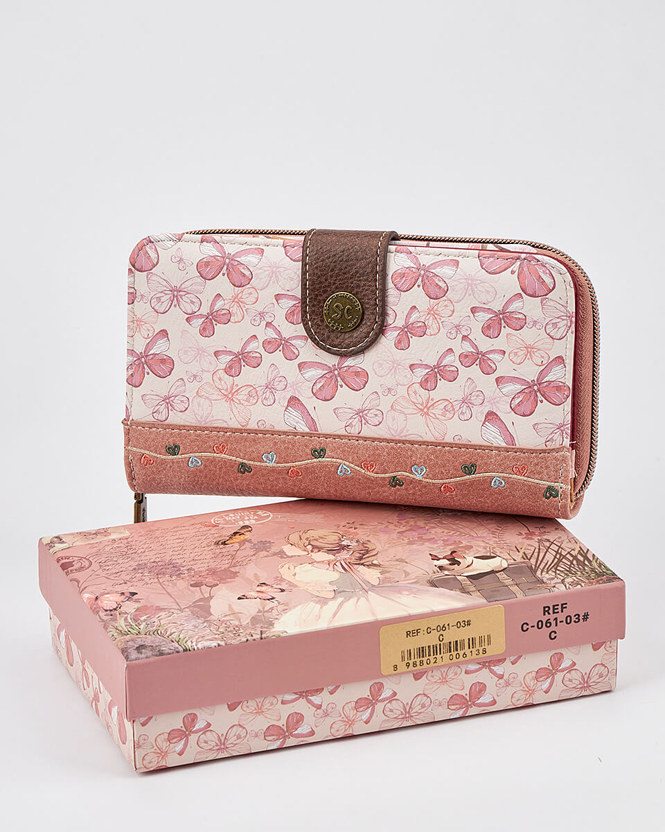Γυναικείο Πορτοφόλι Sweet Candy με Ρομαντικό Μοτίβο