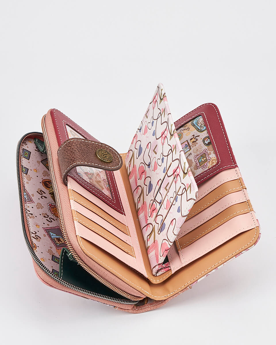 Γυναικείο Πορτοφόλι Sweet Candy με Ρομαντικό Μοτίβο