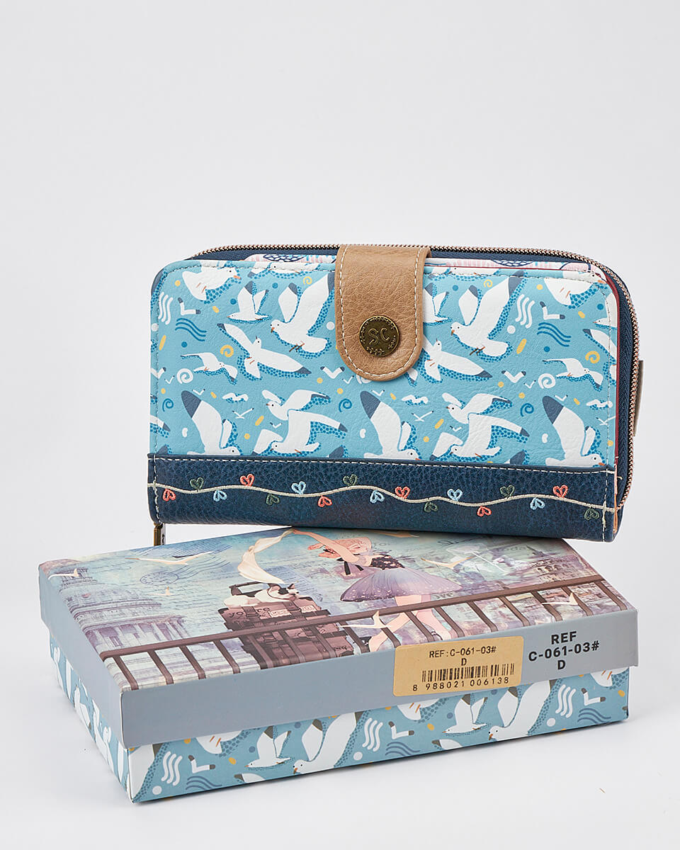 Γυναικείο Πορτοφόλι Sweet Candy με Ρομαντικό Μοτίβο