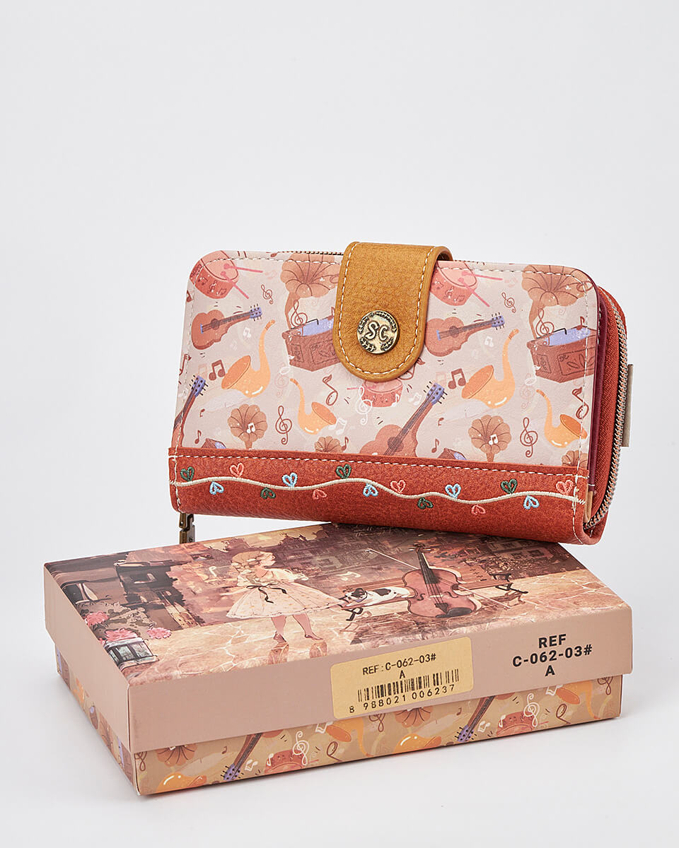 Γυναικείο Πορτοφόλι Sweet Candy με Ρομαντικό Μοτίβο